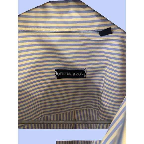 Gitman Bros Vintage Striped Button Down Shirt Short Sleeve Made In USA Size 2XL - Picture 2 of 4